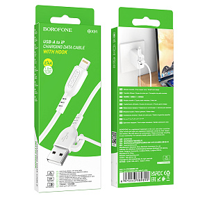 Дата кабель lightning - USB Borofone BX91 2.4A 1м белый