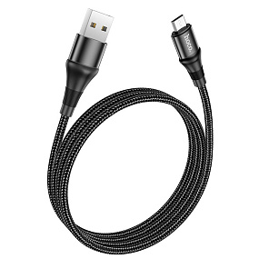 Дата кабель micro USB - USB Hoco X50 1м черный