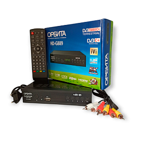 Ресивер эфирный цифровой DVB-T2 Орбита HD-G889