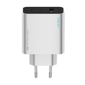 СЗУ-USB-C Xiaomi Cuktech/ZMI 2xType-C 65Вт QC 3.0 PD3.0, 3A серебро
