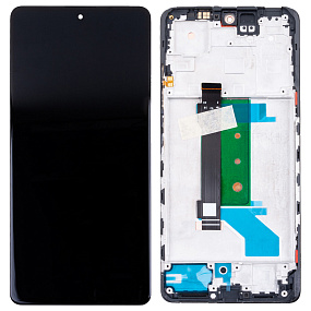 Дисплей для телефона Xiaomi Redmi Note 12 Pro+ (221013164UG) модуль с рамкой Черный - Оригинал