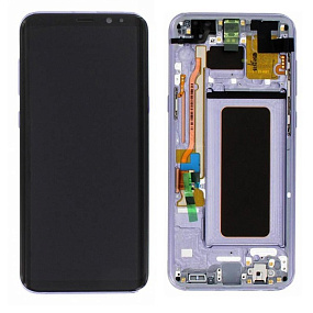 Дисплей для телефона Samsung G955F/S8 Plus модуль Фиолетовый - Оригинал
