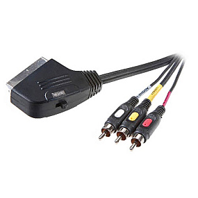 Кабель Скарт (папа) - 3RCA (папа) 1.5m 