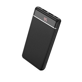 Портативное зарядное устройство Hoco J59 2USB/Micro 10000mAh LCD черный