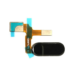 Шлейф Huawei Honor 9/Honor 9 Premium на кнопку HOME в сборе Черный