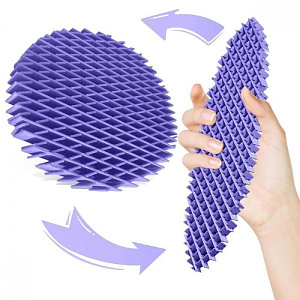 Игрушка антистресс Червяк фиолетовый