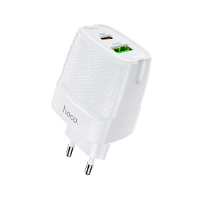 СЗУ-USB/Type-C Hoco C85A PD20W+QC3.0 белый