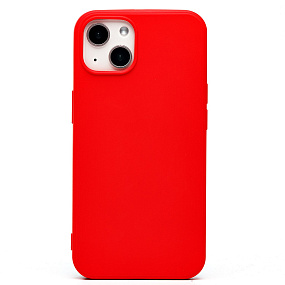 Кейс iPhone 13 Silicone Case без логотипа красный