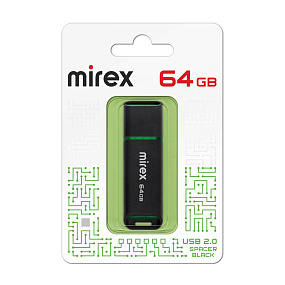 64Gb Mirex Spacer черная 2.0