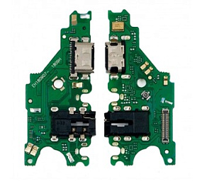 Шлейф Huawei Mate 20 Lite плата на системный разъем/разъем гарнитуры/микрофон