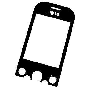 Сенсор для телефона LG KS360 Черный
