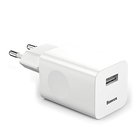 СЗУ-USB Baseus CCALL-BX02 QC 3.0 24W белый