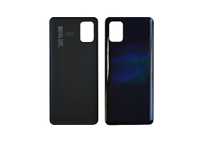 корпус для телефона Samsung A315F (A31) Задняя крышка (Черный)