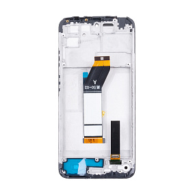 Дисплей для телефона Xiaomi Redmi 10 2022 (22011119UY) модуль с рамкой Черный - Оригинал