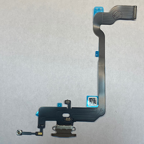 Шлейф iPhone Xs на системный разъем/микрофон Золото