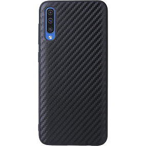 Силиконовый чехол для Samsung A307 Galaxy A30s SC149 карбон черный