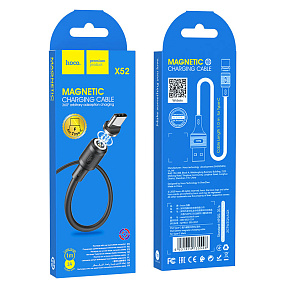 Дата кабель Type-C - USB Hoco X52 магнитный 3A 1м черный