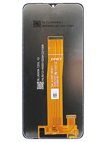 Дисплей для телефона Samsung A022G (A02) в сборе с тачскрином Черный - Оригинал