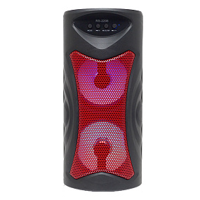 Колонка RS-2208 (Bluetooth/USB/TF/FM/AUX/) 5W красная