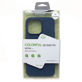 Кейс iPhone 15 Pro Max силикон SC345 темно-синий