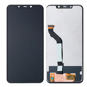 Дисплей для телефона Xiaomi Pocophone F1 в сборе с тачскрином Черный