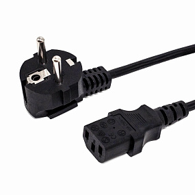 Кабель 220EURO (папа) - POWER (мама) - 1м OEM (компьютер-розетка)