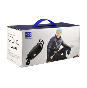 Колонка K20 (Bluetooth/MicroSD/USB/AUX) красная