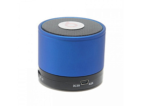 Колонка beatsbox (Bluetooth/MicroSD/USB/FM/AUX) синяя