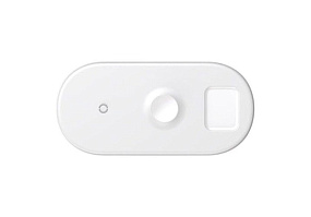 Dock станция 3в1 Baseus Smart Phone+Watch+Pods WX3IN1-C02 белое (УЦЕНКА) периодически не срабатывает