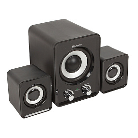 Активная система 2.1 DEFENDER Z4 черный, 11 Вт, питание от USB, сабвуфера 5 Вт(УЦЕНКА)клееный корпус