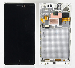 Дисплей для телефона Nokia 830 (RM-984) модуль Серый - Оригинал