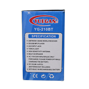 Радиоприемник YG-210BT красный
