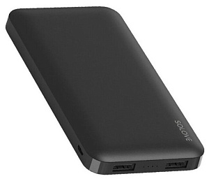 Портативное зарядное устройство Xiaomi Solove 10000 mAh Type-C с 2xUSB черный