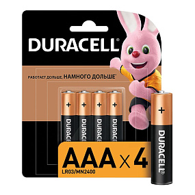 Батарейка ААА Duracell LR3 4BL 1шт