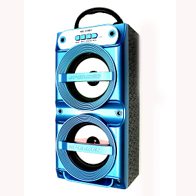 Колонка MS-159BT (Bluetooth/MicroSD/USB/FM/AUX) 10W синяя