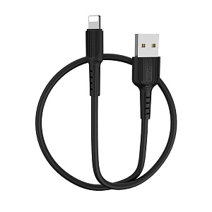 Дата кабель lightning - USB Borofone BX16 2.4A 1м черный