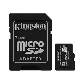 MicroSD 32Gb Kingston Class 10 100Mb/s +SD адаптер (УЦЕНКА) Вскрыта упаковка