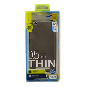 Силиконовый чехол Xiaomi Redmi 3 i-case матовый серый