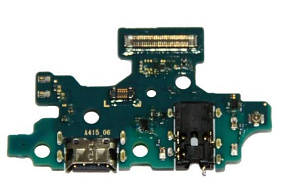 Шлейф Samsung A415F (A41) плата системный разъем/разъем гарнитуры/микрофон