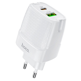 СЗУ-USB Hoco C58A PD20W/QC 3.0 1 выход белый