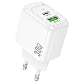 СЗУ-USB/Type-C Hoco CS55A QC 3.0+PD30W 3A белый
