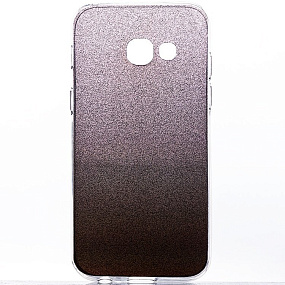 Силиконовый чехол для Samsung A320 Galaxy A3 (2017) Glamour черный