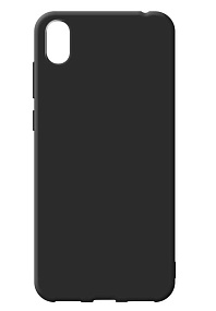 Силиконовый чехол Honor 8S матовый черный