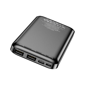 Портативное зарядное устройство Borofone BJ27 2USB/Micro/Type-C 10000mAh черный