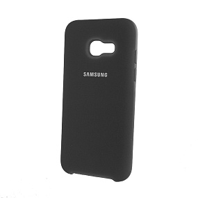 Силиконовый чехол для Samsung A320 Galaxy A3 (2017) оригинал черный