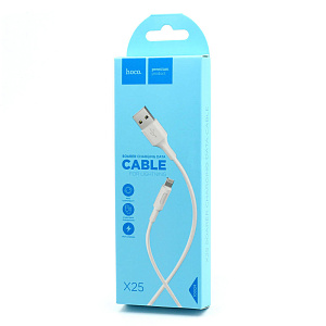 Дата кабель lightning - USB Hoco X25 2A 1м белый