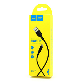 Дата кабель lightning - USB Hoco X25 2A 1м черный