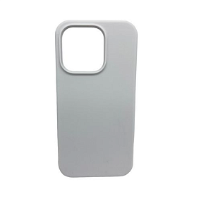 Кейс iPhone 15 Pro Silicone Case без логотипа (№009) белый