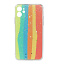 Кейс iPhone 11 силикон SL005 (003) цветные полосы