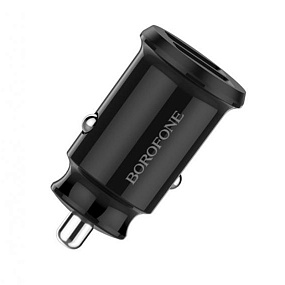 АЗУ-USB Borofone BZ8 2 выхода 2.4A черный